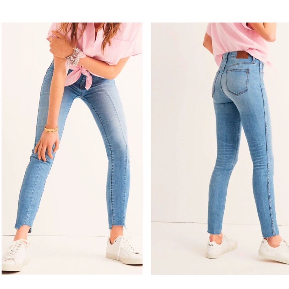 Madewell Taller 9" High-Rise Skinny Jeans: Seamed Step-Hem Edition size 27